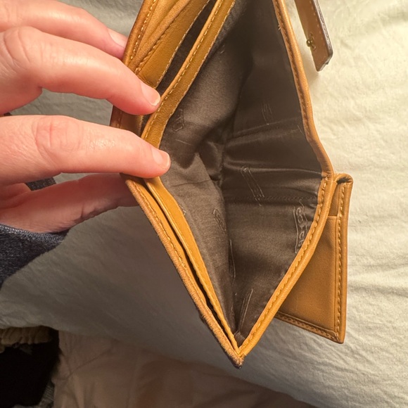 Coach Signature Brown and Tan Wallet - Picture 5 of 8